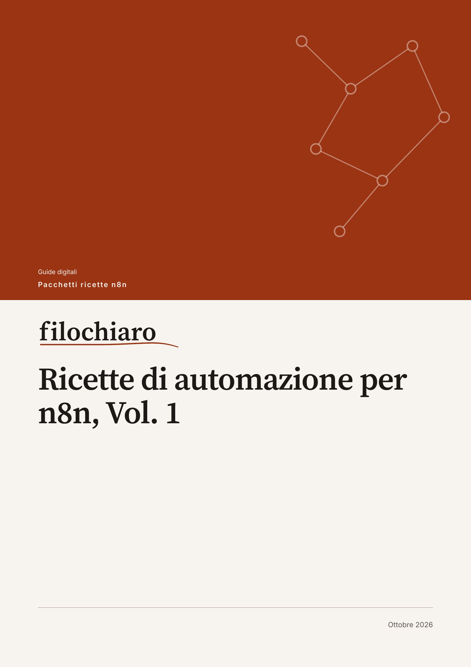 Copertina di Ricette di automazione per n8n, Vol. 1